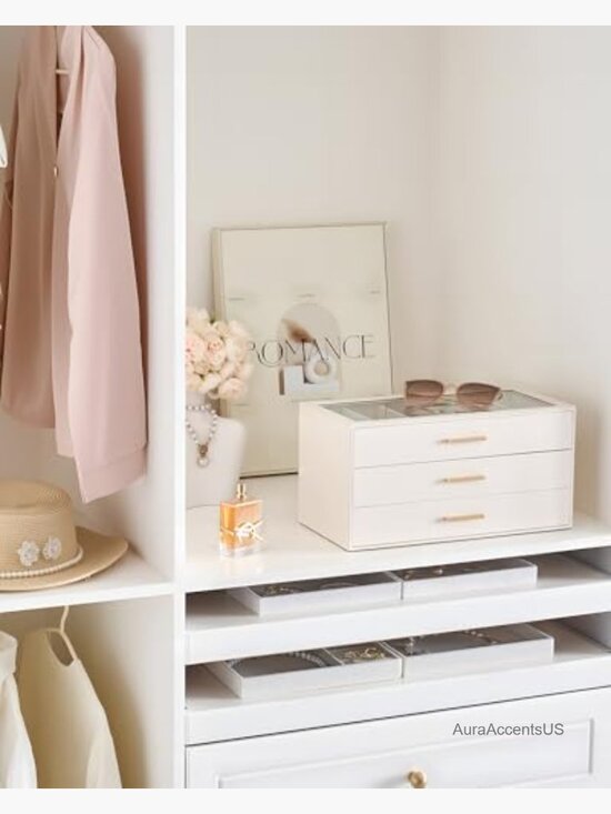 Sunglasses Storage Box with Clear Top Display Holder Case